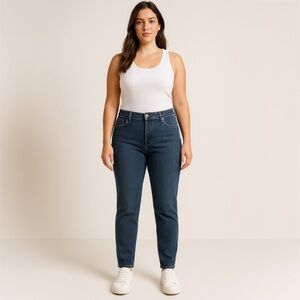 XXI Denim High Rise Skinny Jeans - Size 28 | Classic Dark Wash Stretch Fit